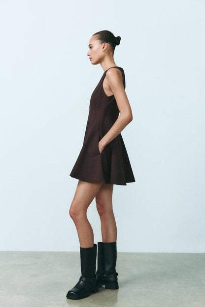 Zelorava™ - Flared Sleeveless Mini Dress