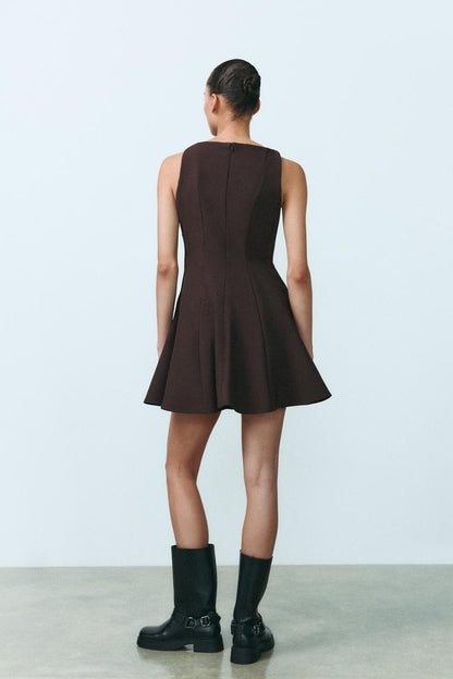 Zelorava™ - Flared Sleeveless Mini Dress