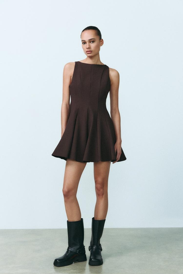 Zelorava™ - Flared Sleeveless Mini Dress