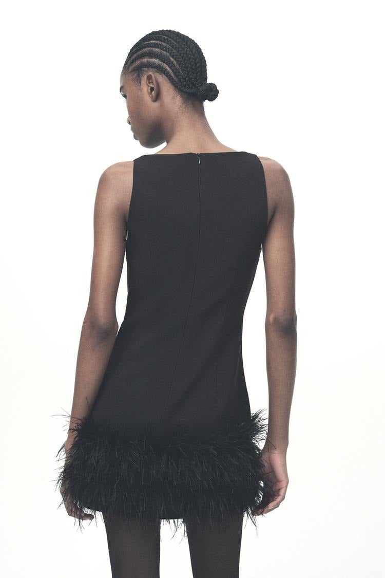 Zelorava™ - Feather Mini Dress