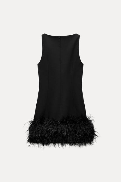 Zelorava™ - Feather Mini Dress