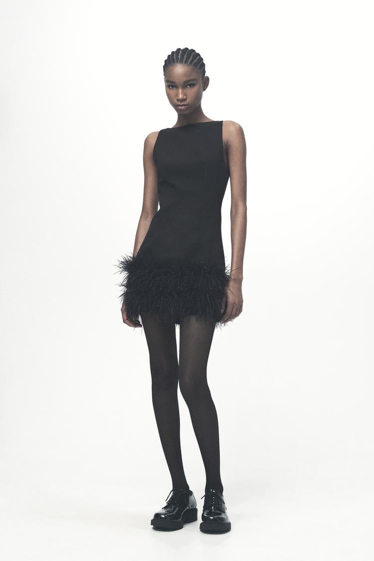 Zelorava™ - Feather Mini Dress