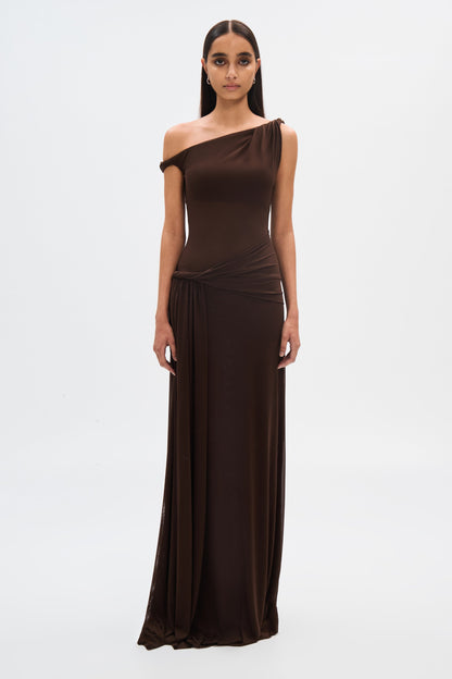 Zelorava™ - Twisted Off Shoulder Maxi Dress