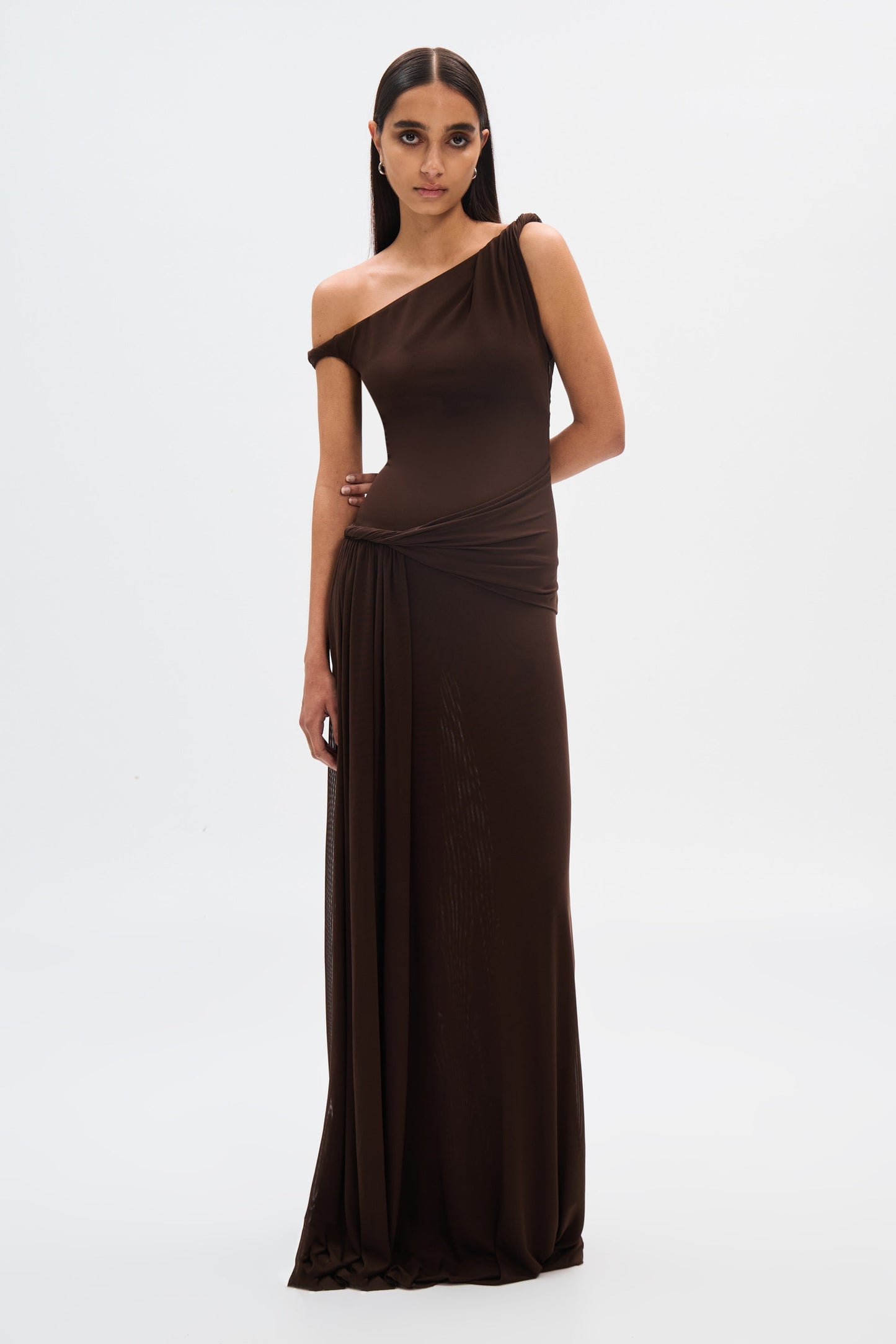 Zelorava™ - Twisted Off Shoulder Maxi Dress