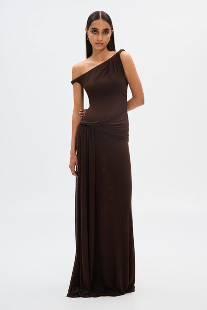 Zelorava™ - Twisted Off Shoulder Maxi Dress