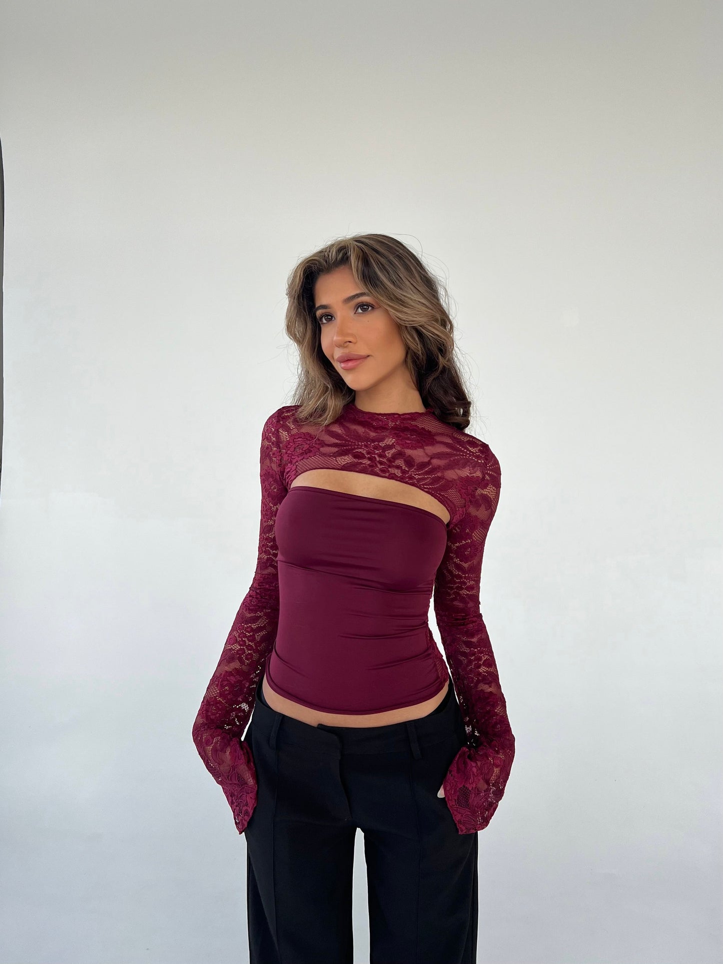 Zelorava™ - Long Sleeve Chic Lace Top