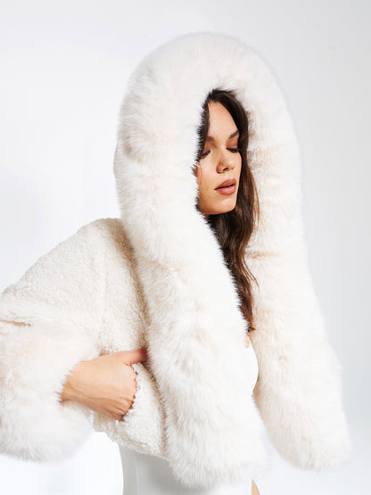 Zelorava™ - Faux Fur Jacket With Hood