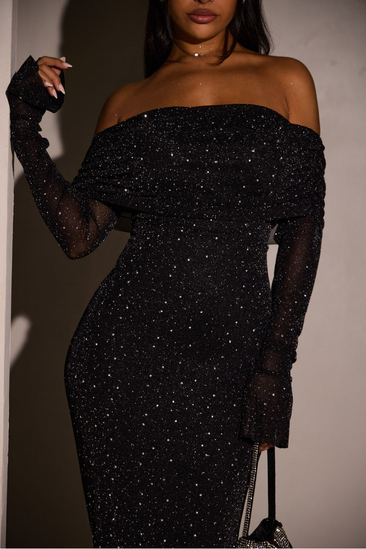 Zelorava™ - Black Sequin Lady Dress