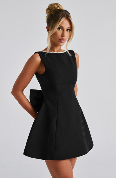 Elle™ | Pearl Bow Mini Dress