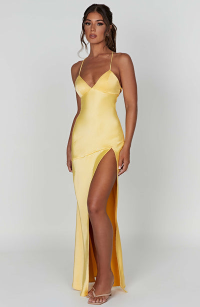 Meliva™ | High Split Maxi Dress